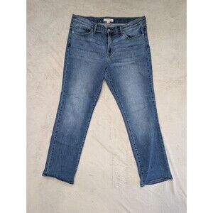 Lucky Brand Womens Sweet Mid Rise Straight Jeans Size 14 / 32 Blue Stretch